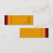 第0110を縞で飾ります スキニー名刺 (正面/裏面)