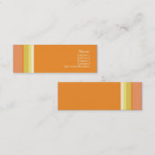 第0142を縞で飾ります スキニー名刺 (正面/裏面)