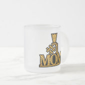 第1お母さんの母の日のギフト フロストグラスマグカップ (正面右)