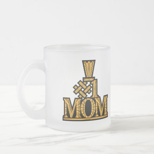 第1お母さんの母の日のギフト フロストグラスマグカップ (左)