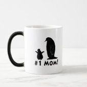 第1お母さん: ペンギンおよびひよこ モーフィングマグカップ (左)