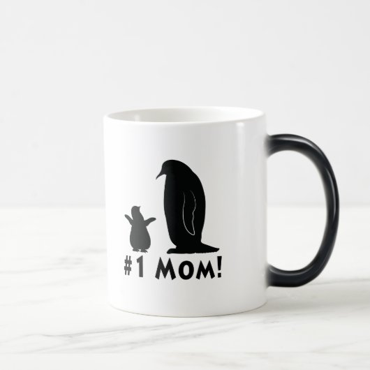 第1お母さん: ペンギンおよびひよこ モーフィングマグカップ (右)