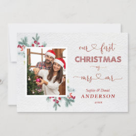 第1お洒落クリスマスのMr.Mrsスクリプトの写真 招待状