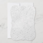 第1のフェイク金ゴールドとフェイクグリッター装飾 招待状 (裏面)