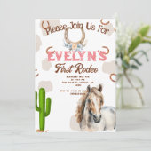 第1のロデオ西馬蹄型パターン サンキューカード (スタンド正面)