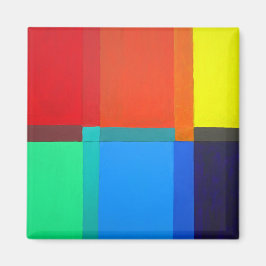 第1の第2の第3色抽象デザイン マグネット