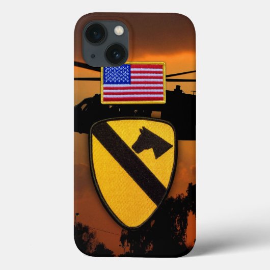 第1の第7cavarly air cavフォートフード退役軍人ベール Case-Mate iPhoneケース (裏面)