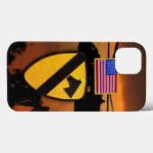 第1の第7cavarly air cavフォートフード退役軍人ベール Case-Mate iPhoneケース (裏面 (横))