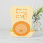 第1の誕生日ベビーライオンパーティー 招待状 (スタンド正面)