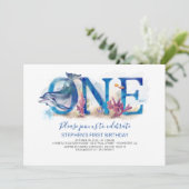 第1の誕生日招待状アンダーザシー海ビーチ 招待状 (スタンド正面)