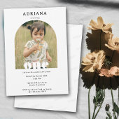 第1の誕生日招待状第1のフォトボーイガール 招待状