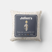 第1の誕生日第1ののまわりに太陽の軌道! クッション (正面)