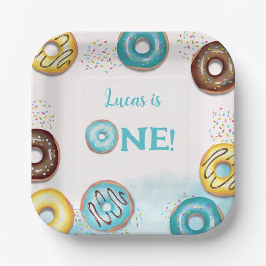 第1の誕生日紙プレート ペーパープレート (正面)