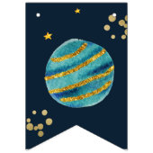 第1の誕生日、宇宙誕生日、ブラストオフギフトラベル バンティングフラッグ (第3の旗)