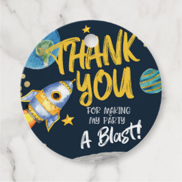 第1の誕生日、宇宙誕生日、ブラストオフギフトラベル フェイバータグ