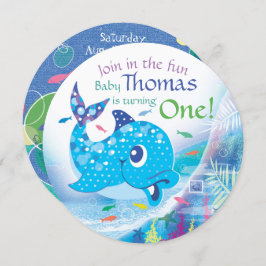 第1の誕生日、海の下、ブルードルフィン 招待状