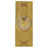 第1または50thゴールデンオークル抱き枕 ワインギフトバッグ (正面)