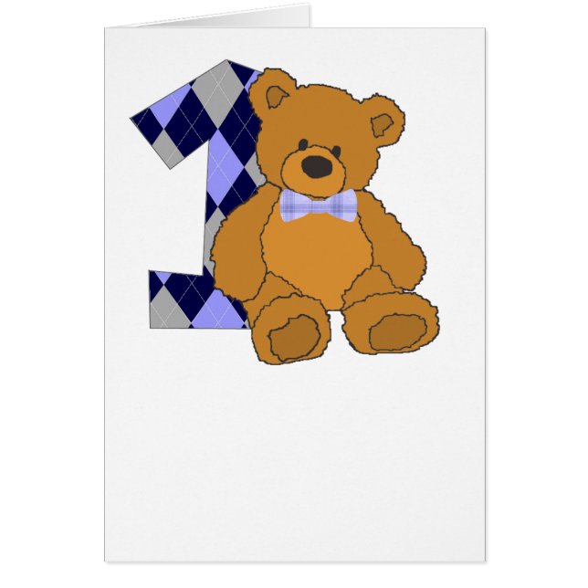 第1を用いるちょうネクタイのテディー・ベア (正面)