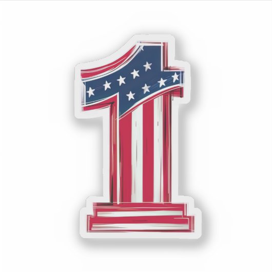 第1アメリカ人 シール (正面)