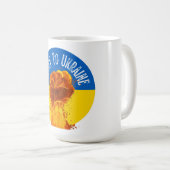 第1ウクライナ国旗の抵抗 コーヒーマグカップ (正面右)