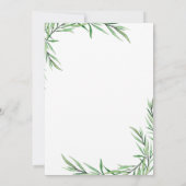 第1エレガント回聖モダン堂緑豊かさ 招待状 (裏面)