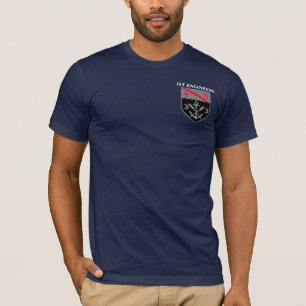 第1エンジニアのBattlionの第1歩兵部隊 Tシャツ