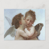 第1キス – 美しいエンジェル絵画ズ ポストカード (正面)