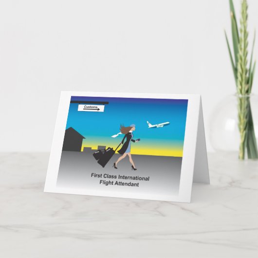 第1クラスの国際便の付き添い人 カード (正面)