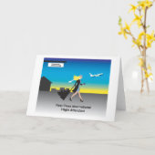 第1クラスの国際便の付き添い人 カード (黄色い花)