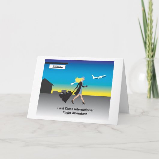 第1クラスの国際便の付き添い人 カード (正面)
