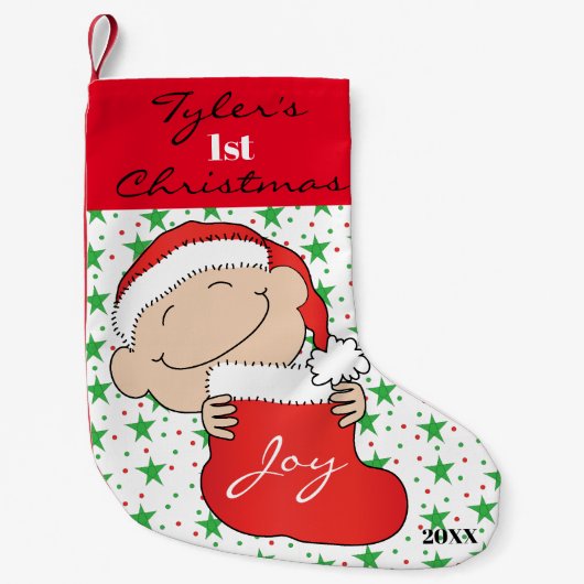 第1クリスマスストッキング スモールクリスマスストッキング (正面)