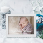 第1クリスマス シーズンカード<br><div class="desc">ベビーの第1クリスマスホリデーカード。フォトクレジット写真© Storytree Studios,  Stanford,  CA.テンプレート画像は自分の写真に置き換える必要がある</div>