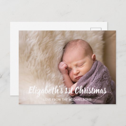 第1クリスマス シーズンポストカード (正面/裏面)