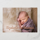 第1クリスマス 箔シーズンカード (正面)