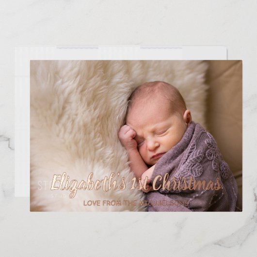 第1クリスマス 箔シーズンカード (封筒)