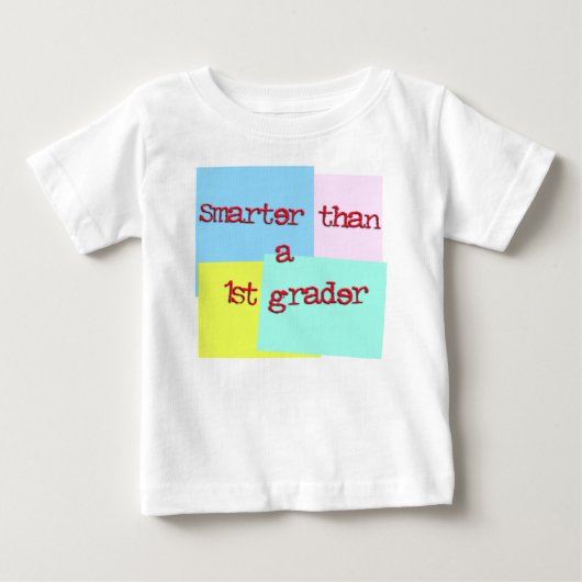 第1グレーダーより頭が切れる ベビーTシャツ (正面)