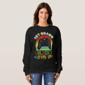 第1グレードのアンロックされたレベルアップビデオゲームコンソールBac スウェットシャツ (正面フル)