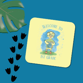 第1グレードのイエローダックステッカーへようこそ スクエアシール