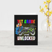 第1グレードのロック解除されたビデオゲーム新学期 カード (黄色い花)