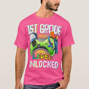 第1グレードのロック解除された新学期ビデオゲーム Tシャツ