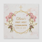 第1コミュニオンピンクオーキズ金ゴールド大理石磁石 (正面)