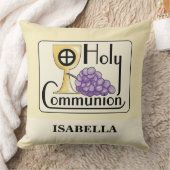 第1コミュニオンブドウとカップ、カスタマイズ クッション (ブランケット)