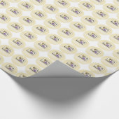 第1コミュニオンブドウとカップ、カスタマイズ ラッピングペーパー (角)