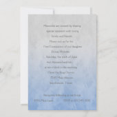 第1コミューニオンウォーターカラークロスグレーとブルー 招待状 (裏面)