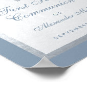 第1コミューニオンシルバーアーチダスティブルーウェルカム ポスター (角)