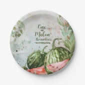 第1スイカ誕生日 ペーパープレート (正面)