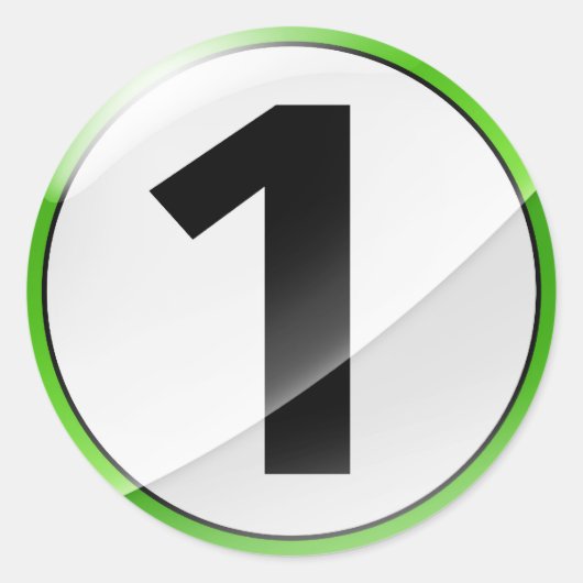 第1ステッカー ラウンドシール (正面)