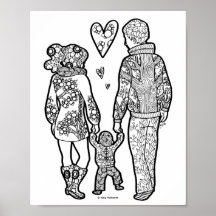 第1ステップ – 母の生活/親の芸術プリント
