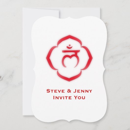 第1チャクラ（ルートチャクラ） 招待状 (正面)