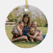 第1テネシーのクリスマスレッドフォトイヤー記念に セラミックオーナメント (正面)